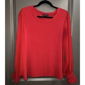 Banana Republic Red Blouse Large
